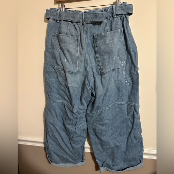 Free People We The Free Pavement Artist Slouchy Cropped Jeans - Picture 7 of 9